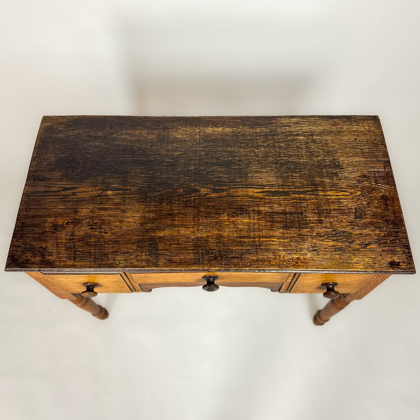 Antique Welsh Oak Lowboy Side Table