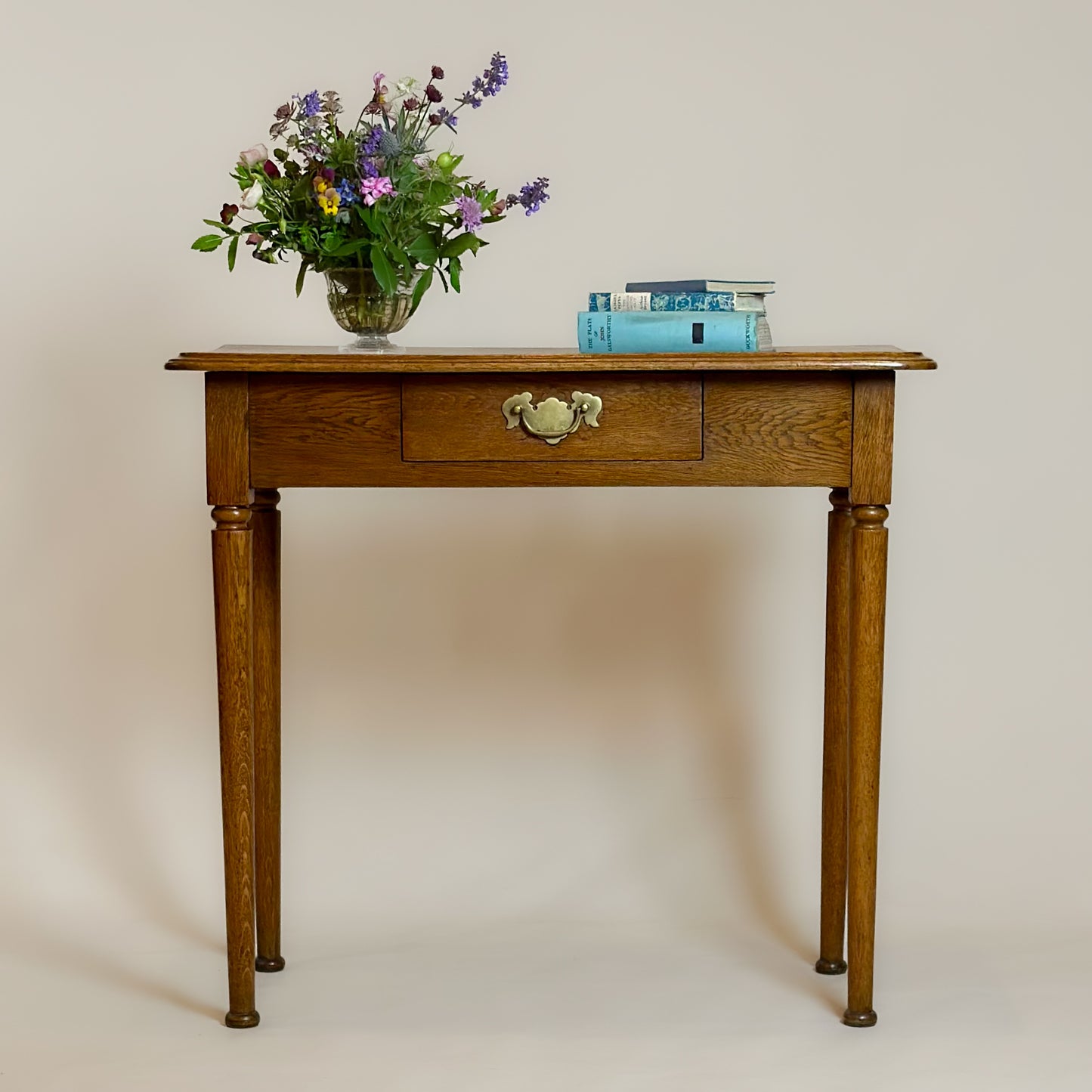 Antique Edwardian Oak Writing Table
