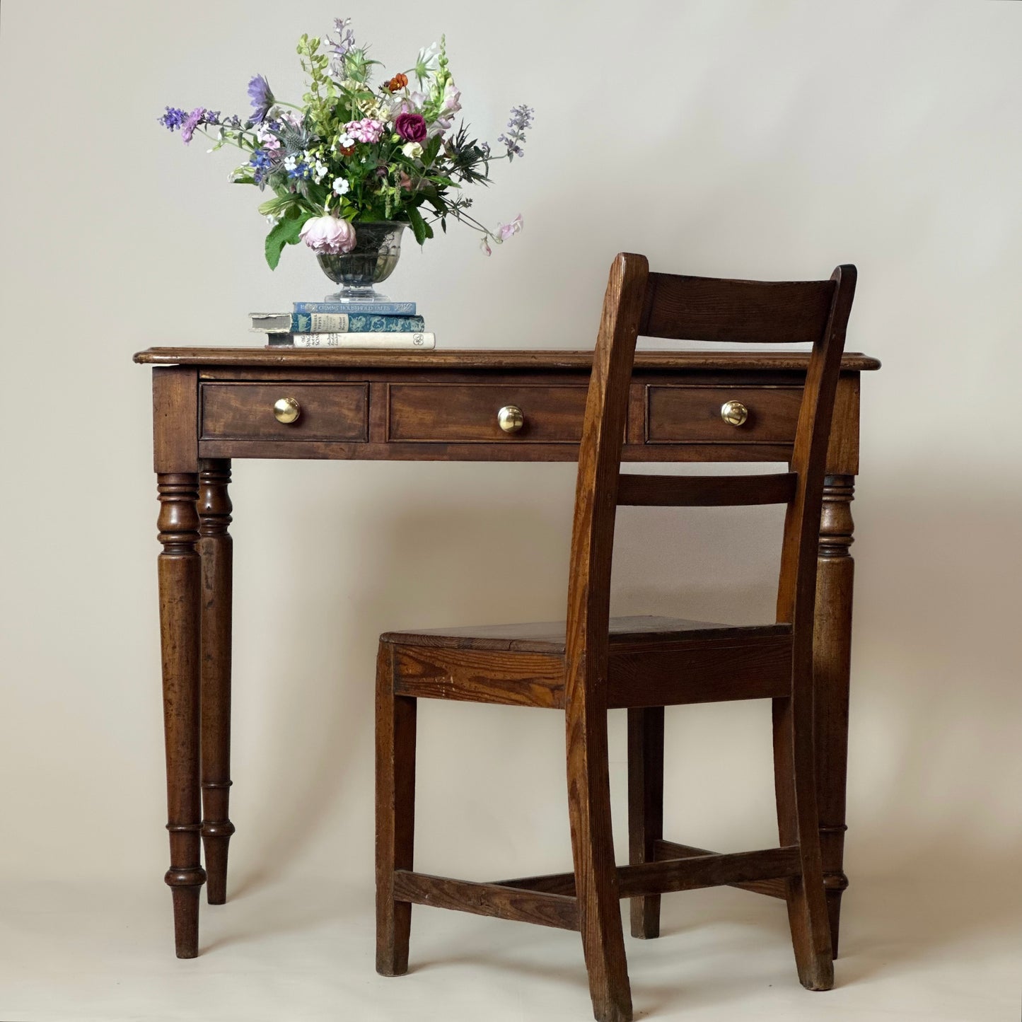 Antique Mahogany Side Table Writing Desk