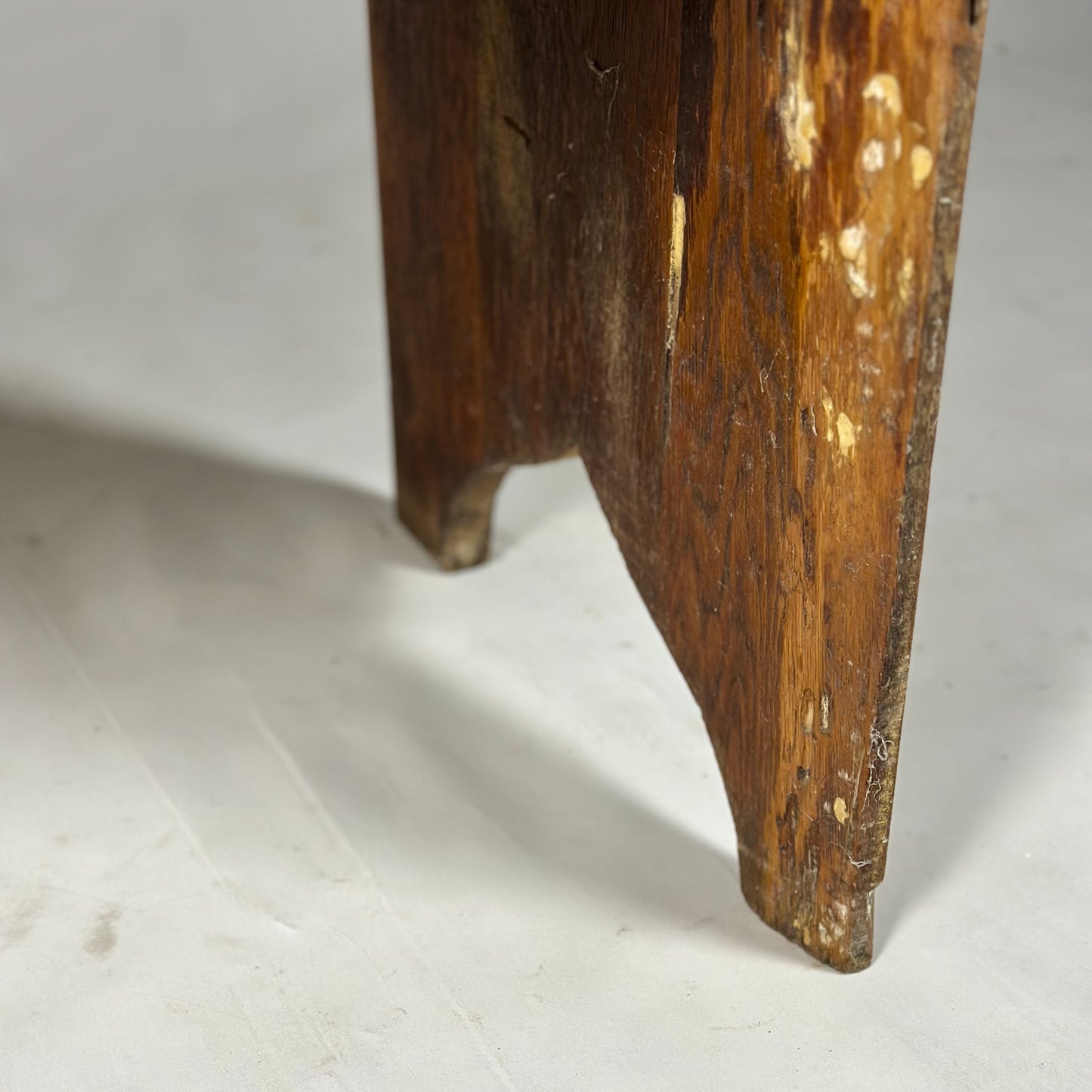 Arts and Crafts Oak Marble-Top Washstand with Green Tiled Back