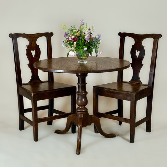 Antique Georgian Oak Tilt Top Table
