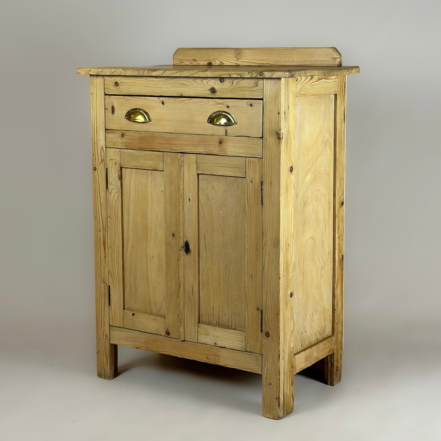 Rustic Pine Farmhouse Kitchen Cupboard
