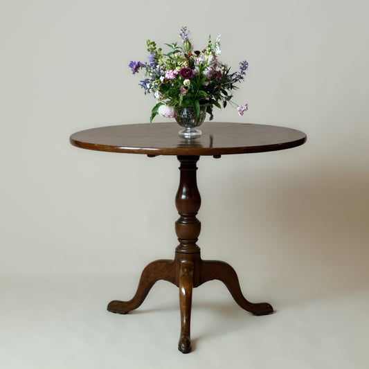 Antique Georgian Cuban Mahogany Tilt Top Table