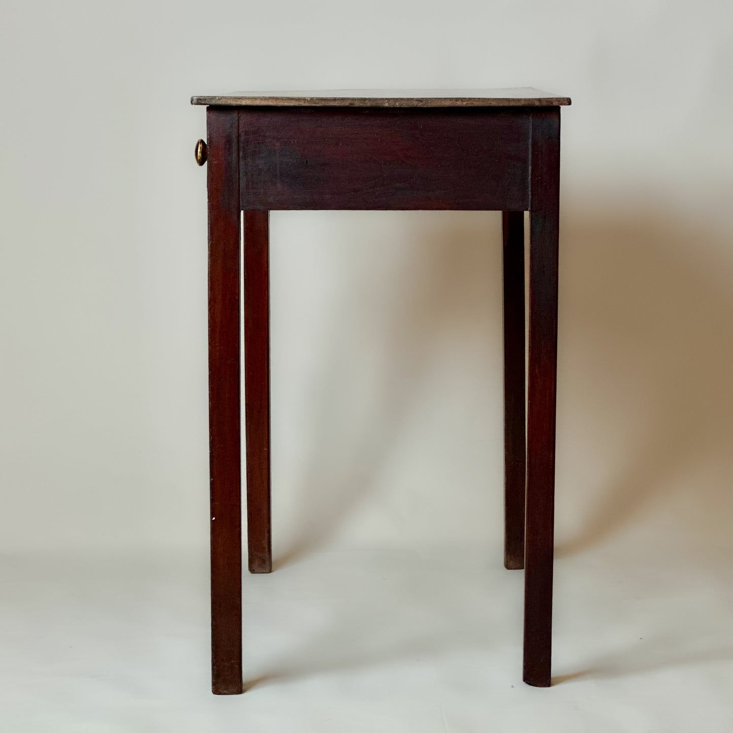 Antique Victorian Stained Pine Side Table Writing Desk