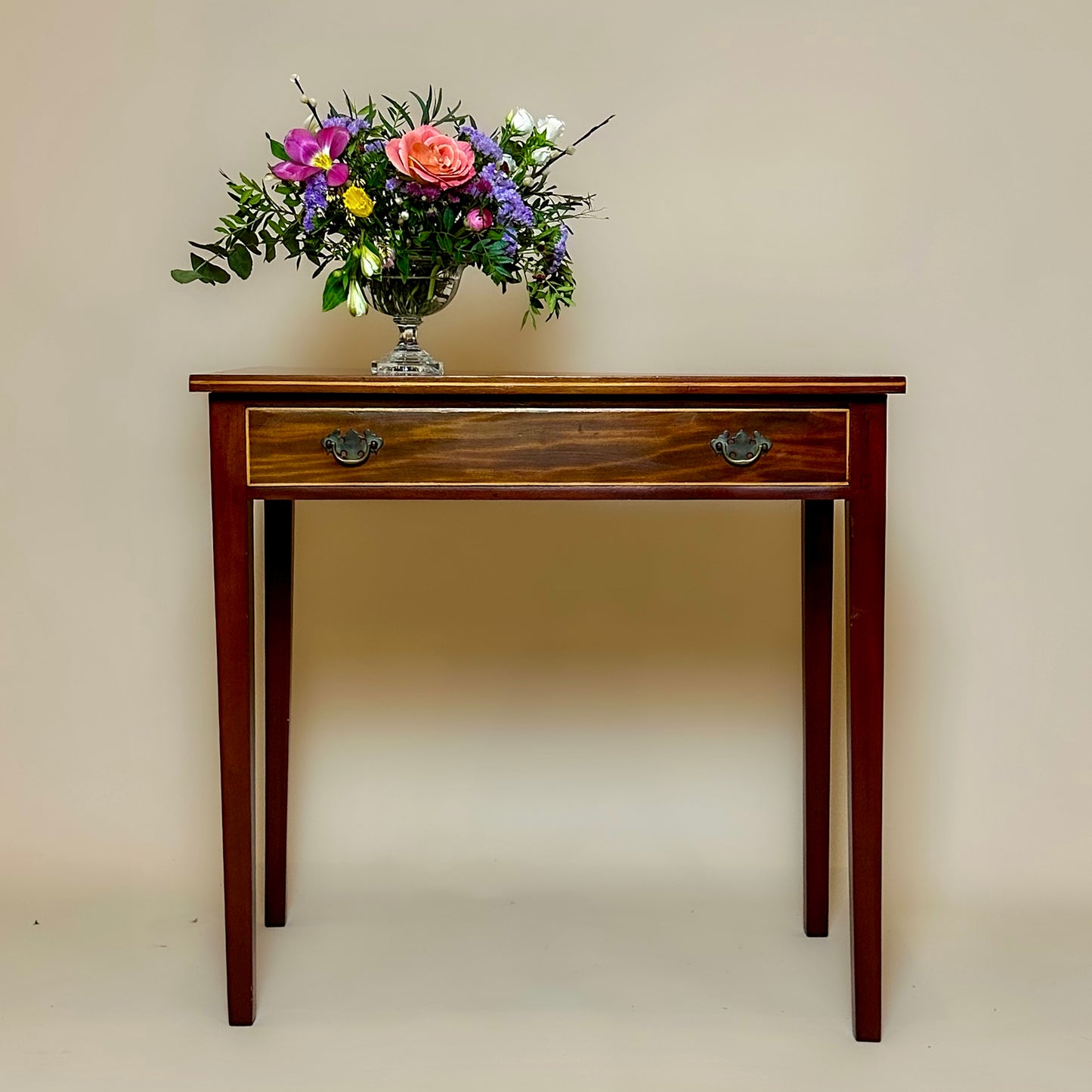 Georgian Style Mahogany Side Console Table