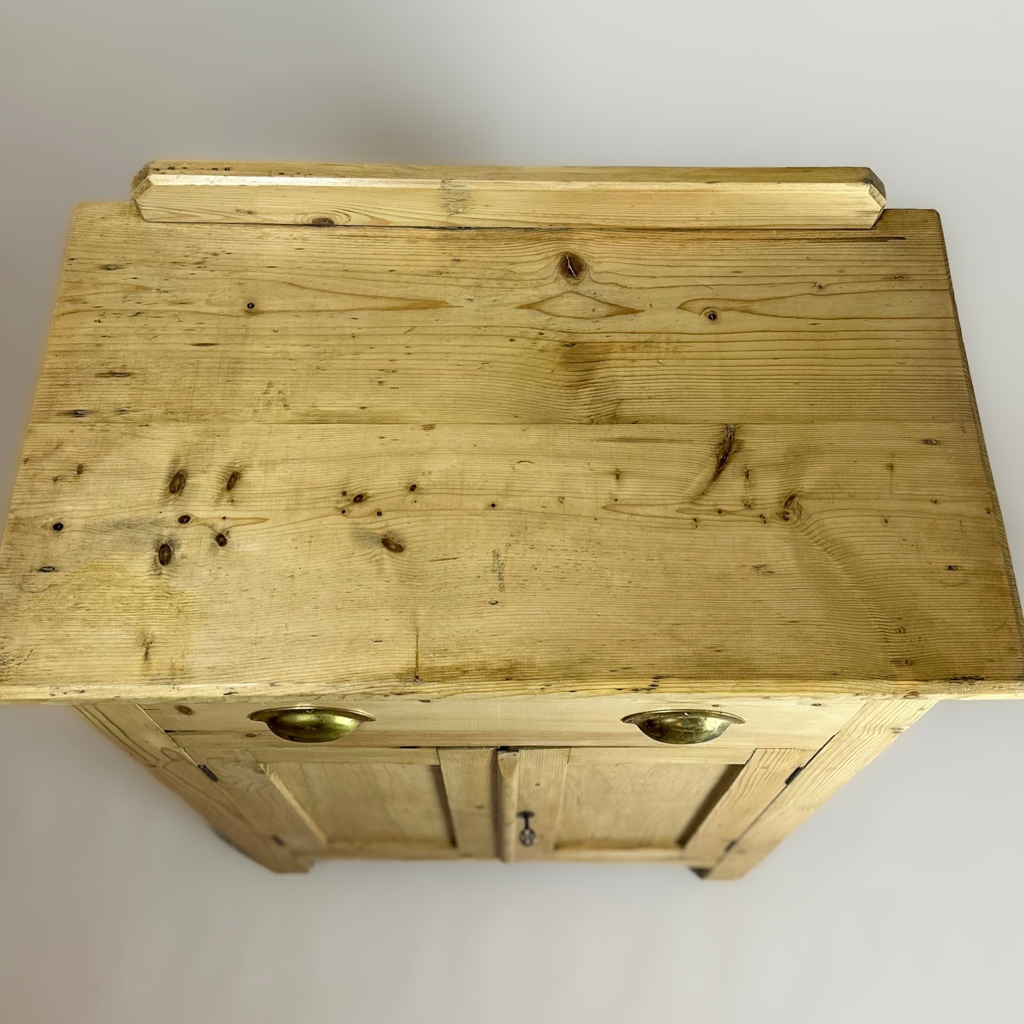 Rustic Pine Farmhouse Kitchen Cupboard