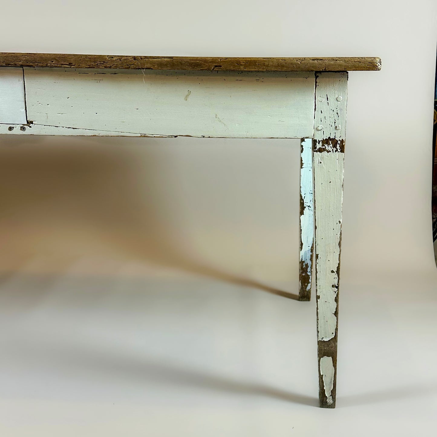 Antique Rustic Pine Kitchen Table