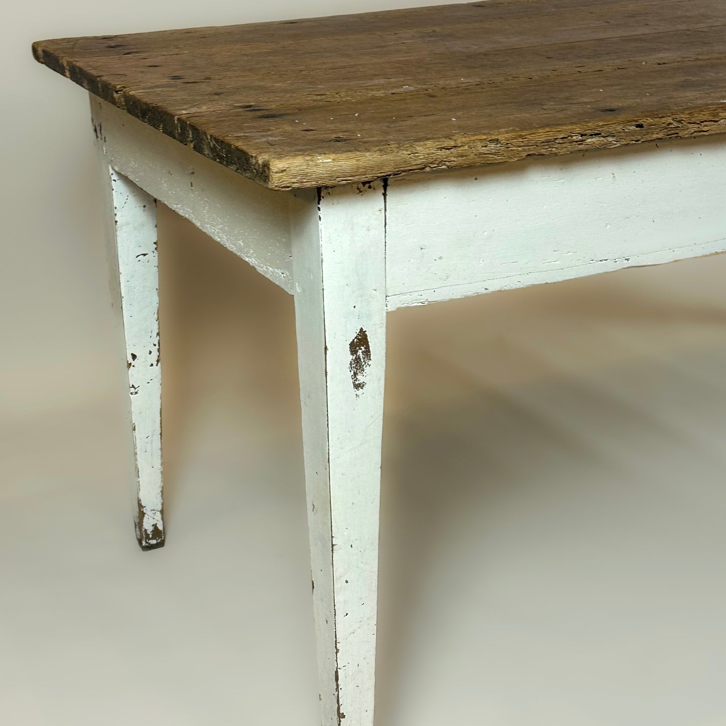 Antique Rustic Pine Kitchen Table