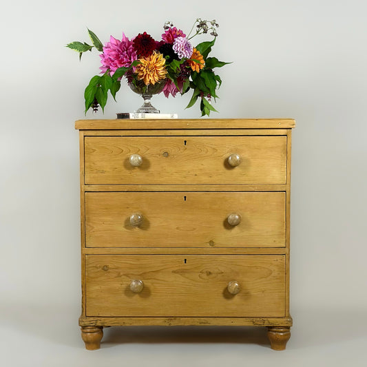 Antique Victorian Pine Chest of Drawers