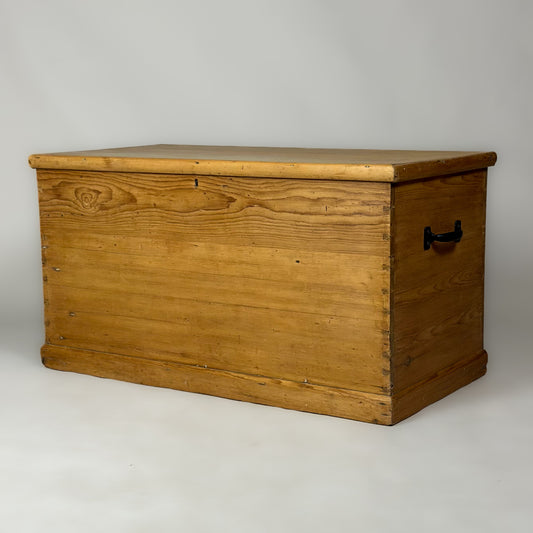 Large Antique Pine Trunk
