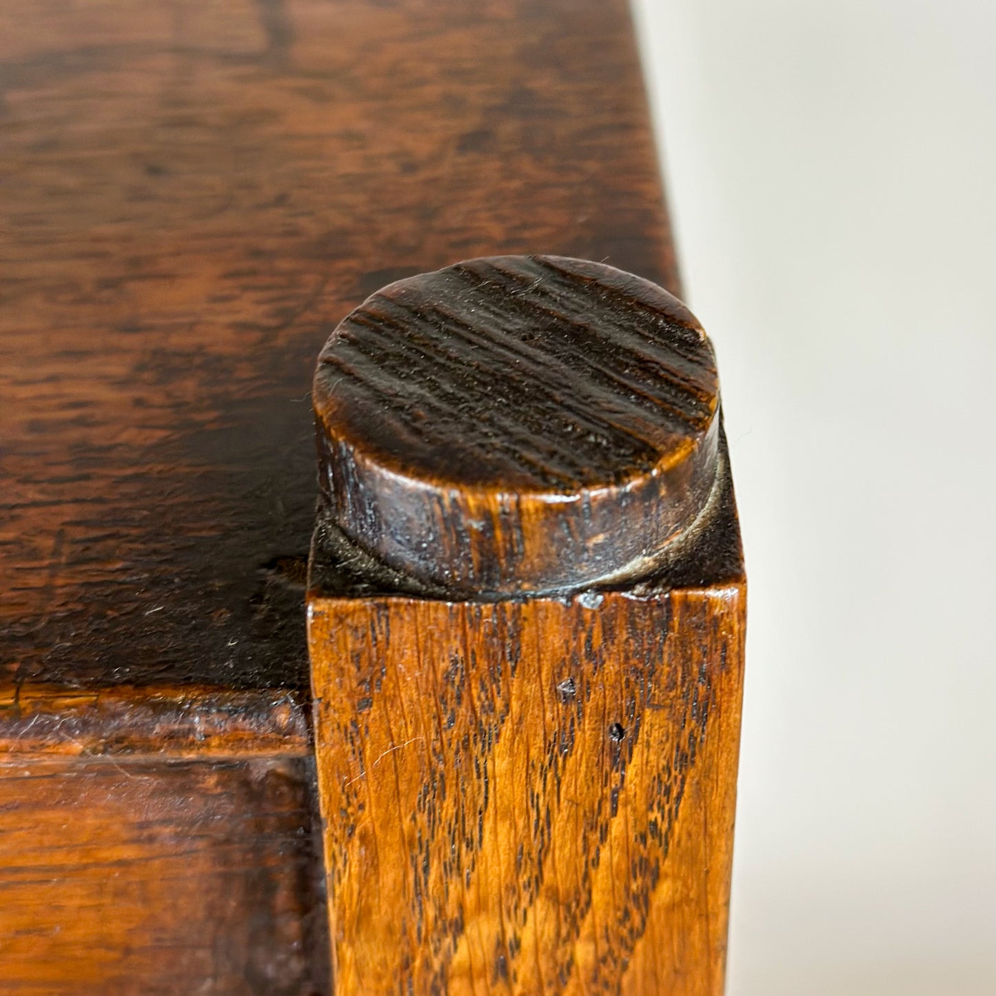19th-Century Bobbin-Turned Oak Whatnot