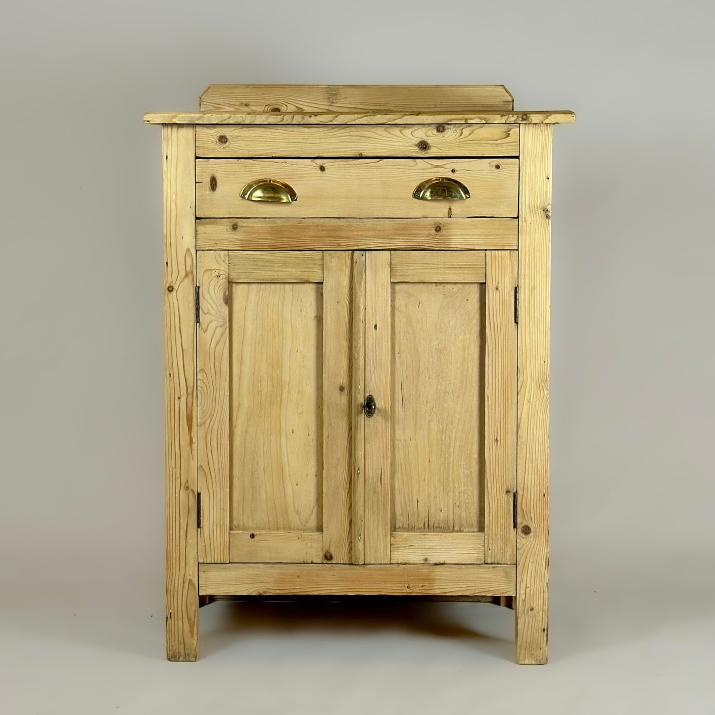 Rustic Pine Farmhouse Kitchen Cupboard
