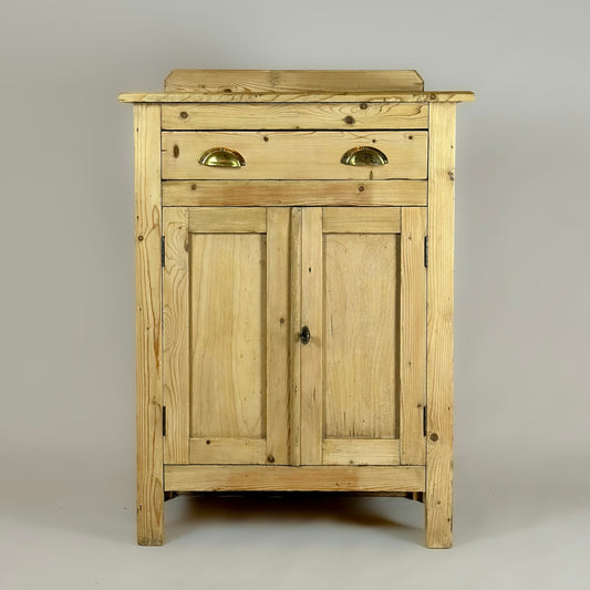 Rustic Pine Farmhouse Kitchen Cupboard