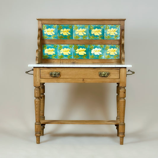 Antique Victorian Pine Washstand