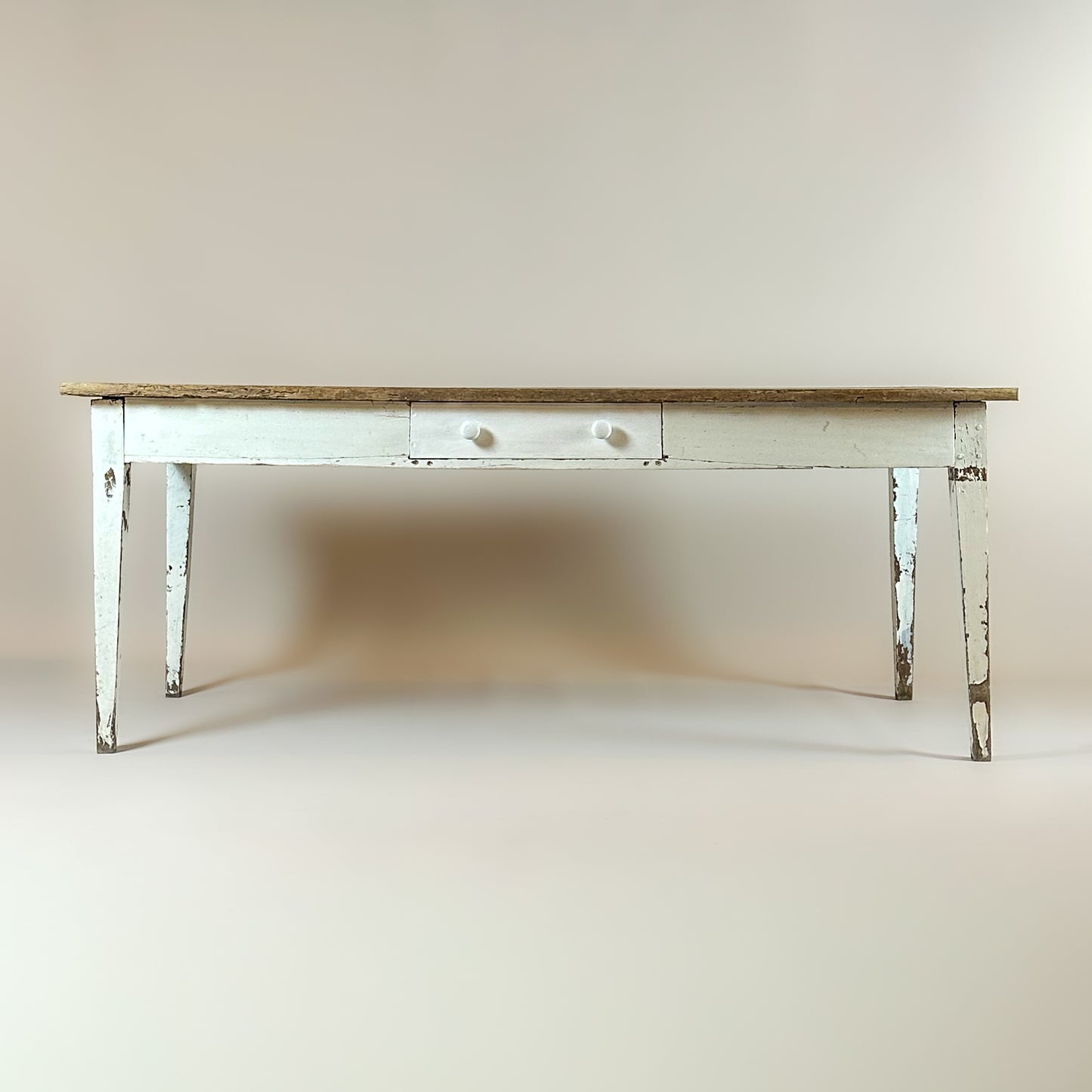 Antique Rustic Pine Kitchen Table