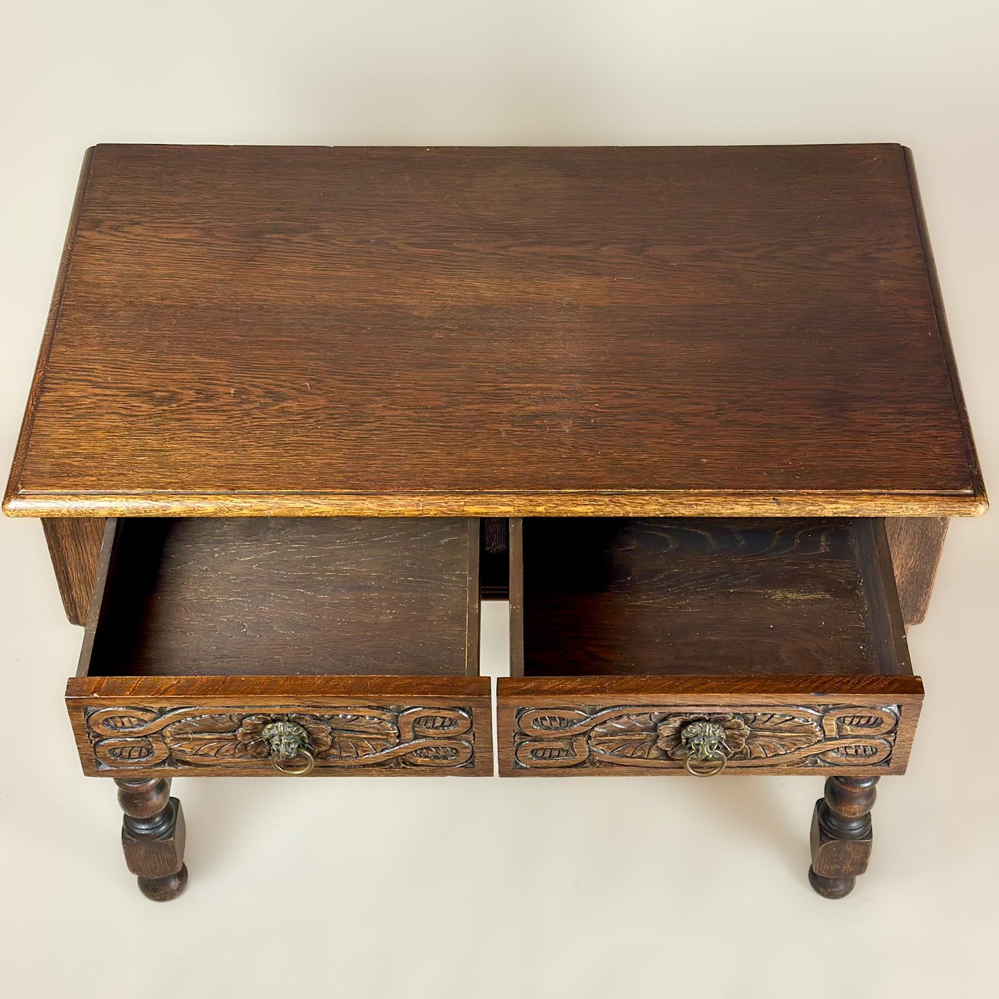 Traditional Oak Writing Desk or Console Table