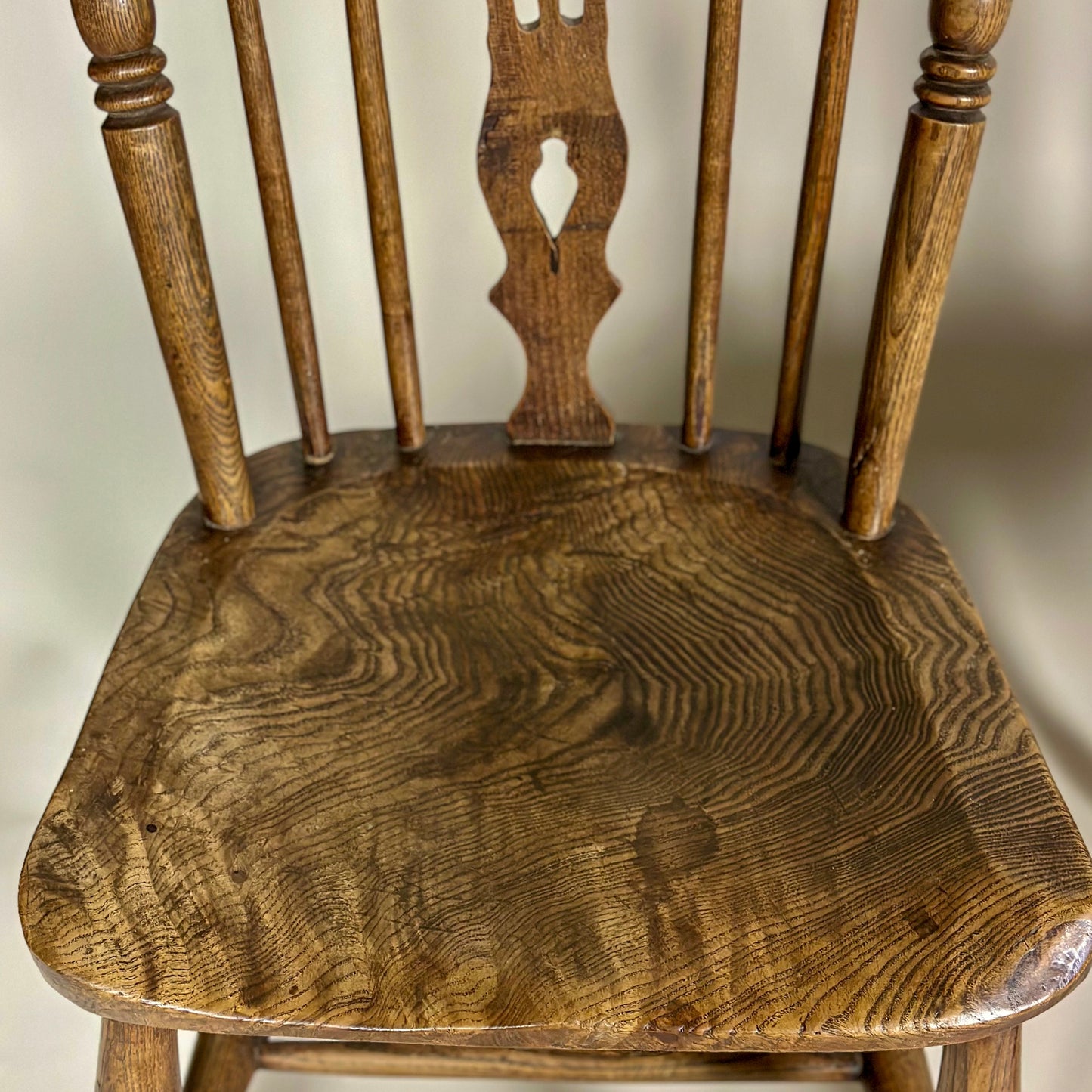 Antique Set of Four Antique Farmhouse Chairs